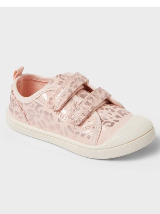 Cat & Jack Other - Cat & Jack Pink 7 Toddler Parker Hook and Loop Closure Leopard Print Sneakers